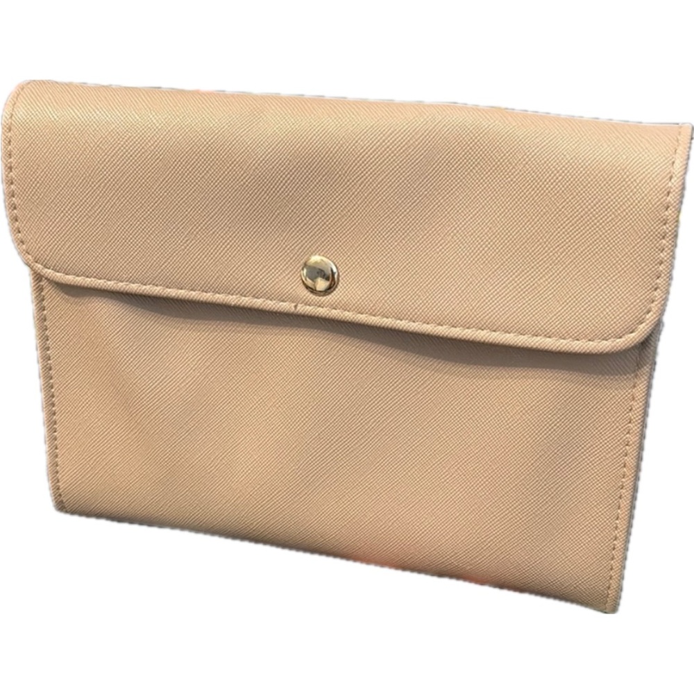 Elegant Tan True Botanicals makeup cosmetic tote bag